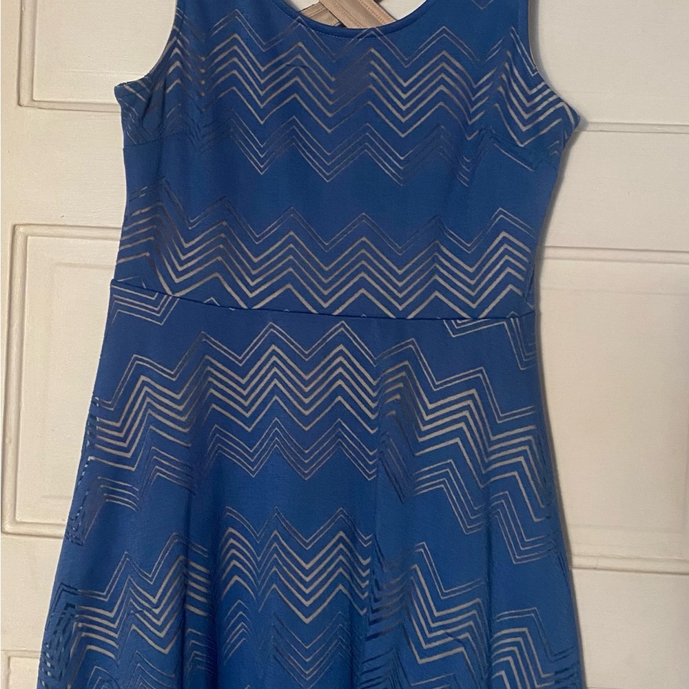 Candie's Blue and Beige Dress